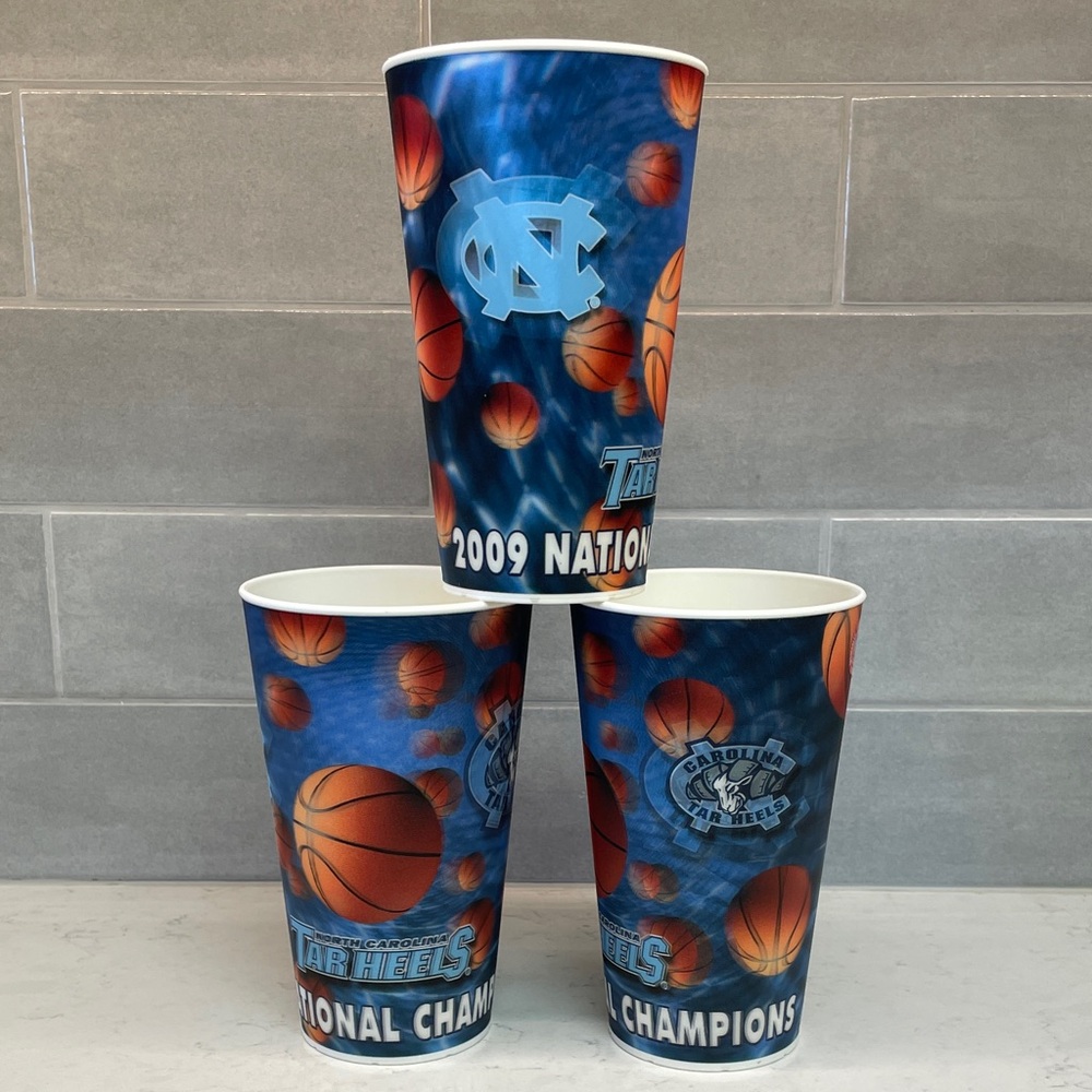 CAROLINA TARHEELS 2009 National Champions Hologram Cups